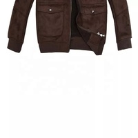 Blouson Bomber Unisexe Grande Taille Style Universitaire Hiver Chaud Zippé Col Montant Vintage Logo Personnalisé Vêtement d'extérieur Décontracté Vente en Gros