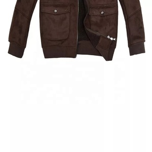 Unisex <b>Plus</b> <b>Size</b> Varsity Bomber <b>Jacket</b> Winter Warm Zip-Up Casual Outerwear Wholesale - Product Image 4