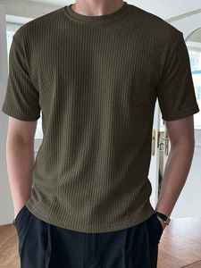 Camiseta de Manga Corta para Hombre, Estilo Urbano, Mezcla de Poliéster y Algodón, Tejido Transpirable, Corte Regular - Product Image 3