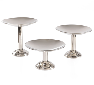 Support à gâteau moderne en bois à 2 niveaux avec couvercle en forme de dôme décoratif, parfait pour les gâteaux de mariage et de Noël - Product Image 2