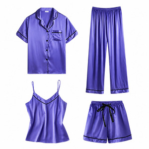 Pyjamas élégants pour femmes de haute qualité, personnalisables, 100 % coton tissé, respirants, pour l'été et le printemps, vente en gros, longs - Product Image 4