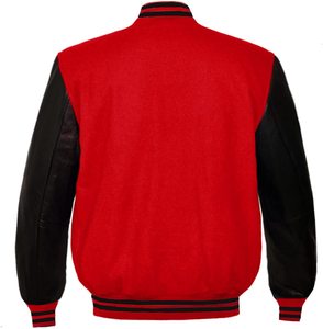 Nouvelle arrivée : veste en laine pour homme avec manches en cuir véritable, style Letterman, universitaire, sportive, baseball, varsity - Product Image 5