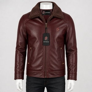 Chaqueta de Cuero para Hombre, Invierno, Lona Impermeable, Ecológica, para Motocicleta, Tallas Grandes, Multicolor, Reversible, Cuero Genuino 2026 - Product Image 1