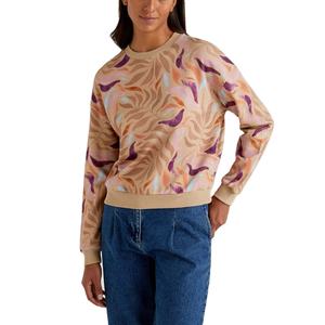 Sudaderas de manga larga de algodón 100% para mujer más vendidas otoño Essentials insignia de cristal lentejuelas logotipo personalizado impresión invierno - Product Image 1