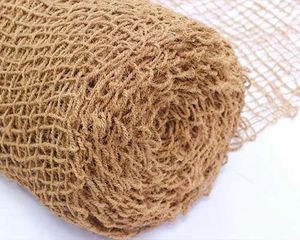 CocoGrid Geotextile en fibre de coco naturelle, filet de contrôle de l'érosion, fibre de coco biodégradable, stabilisation du sol, tapis de paysagisme en rouleau - Product Image 4