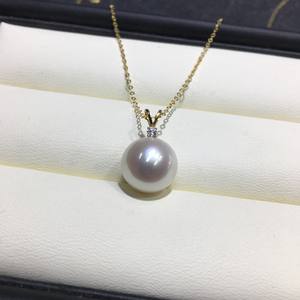 Collier pendentif authentique en or 18 carats avec perle d'eau douce, tête de lapin unique, lumière intense, cadeau premium pour la fête des mères - Product Image 5