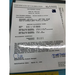 Oblea VLSI STANDARD FTS-5-1250, CALIBRACIÓN 1250A - Equipo y piezas de semiconductores de confianza de la marca Global Legacy - Product Image 5
