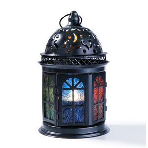 Lanterne de sol en métal et verre en fer de conception antique faite à la main décor de mariage bougeoir arrivée chaude éclairage à la maison pour Noël - Product Image 4