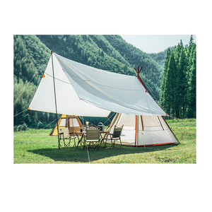 Tige de tente télescopique en aluminium à 3 sections, résistante au vent, pour camping et protection solaire - Product Image 5