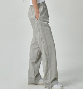 OEM Custom Joggers <b>Pants</b> Drawstring Waist Pattern Logo Embroidery Sweatpants Windbreaker <b>Track</b> <b>Pants</b> Baggy <b>Nylon</b> <b>Pants</b> - Product Image 4