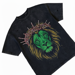 Camisetas al por Mayor Personalizadas con Logotipo Impreso en DTG 100% Algodón, Camisetas Vintage con Efecto Desgastado y Pedrería para Hombre - Product Image 5