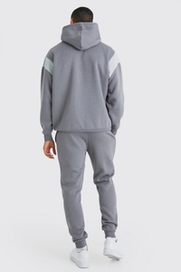 ชุดวอร์มฤดูหนาวแบบใหม่ ระบายอากาศได้ดี ผ้าคอตตอนโพลีเอสเตอร์ 100% ดีไซน์ 2 in 1 พร้อมฮู้ด  รับสกรีนโลโก้ ชุดวอร์มซิปสำหรับฤดูหนาว - Product Image 6