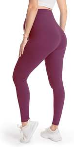 Leggings de maternité grande taille pour femmes, taille haute, extensibles, pour fitness et gym, vêtements de sport, fabricant de leggings de yoga personnalisés, fournisseur à faible MOQ - Product Image 5