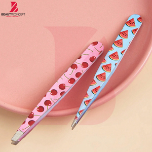 Ensemble de pinces à épiler 2 pièces, Kit de toilettage des sourcils et de la barbe avec étui, outils cosmétiques pour la coupe des sourcils et outils de maquillage - Product Image 2