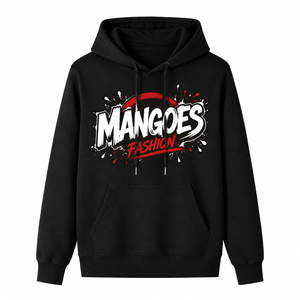 เสื้อฮู้ดสตรีทแวร์แบบสั่งทำพิเศษ พิมพ์ลายกราฟิกโดดเด่น มีกระเป๋าจิงโจ้ เชือกผูกฮู้ด รับผลิตแบบ OEM แบรนด์ส่วนตัว เสื้อสเวตเตอร์ลำลอง - Product Image 1