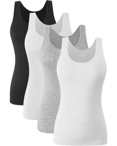 Camiseta sin mangas acanalada para mujer, ajustada, informal, de verano, ligera, transpirable, a la moda, con estampado personalizado - Product Image 1