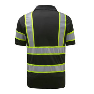 Camisetas Polo Relicstar de Verano, Manga Corta, Transpirables, de Secado Rápido, Alta Visibilidad, con Tiras Reflectantes, Ropa de Trabajo de Seguridad - Product Image 2
