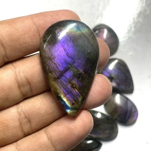 Piedras Preciosas de Labradorita Púrpura Natural, Corte Ovalado, Cabujón Pulido, Cambio de Color Arcoíris, Certificado IGI - Product Image 4