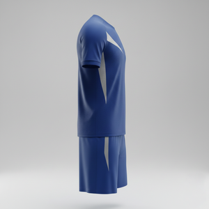 ชุดฟุตบอลเด็กพร้อมกางเกงขาสั้น ชุดสองชิ้นสำหรับฝึกซ้อมฟุตบอล แห้งเร็ว ชุดกีฬา รับผลิตตามแบบ OEM - Product Image 3