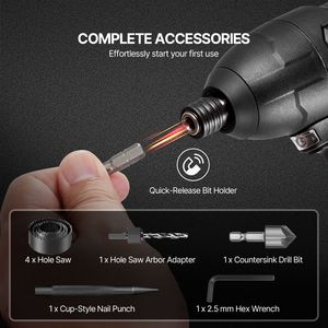 Set di 100 Punte per Trapano e Cacciavite Multiuso per Foratura e Avvitatura su Legno, Metallo e Cemento - Product Image 6