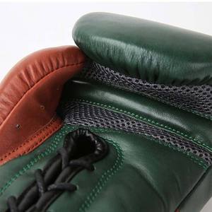 Guantes de Boxeo Duraderos con Cordones para Luchadores Profesionales, Guantes de Entrenamiento y Sparring de Cuero Premium, Personalización de Marca OEM - Product Image 3