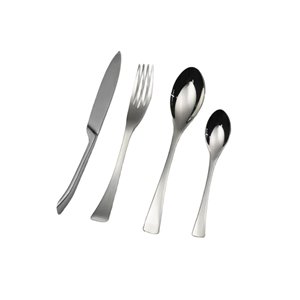 Ensemble de couverts en acier inoxydable poli miroir, design moderne avec poignée diamantée, couteau, fourchette et cuillères pour la maison, l'hôtel et les dîners - Product Image 5