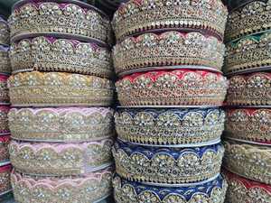 Fil à broder en polyester hydrosoluble de haute qualité et écologique pour vêtements féminins, robes, couleur personnalisée, taille 6 pouces - Product Image 6