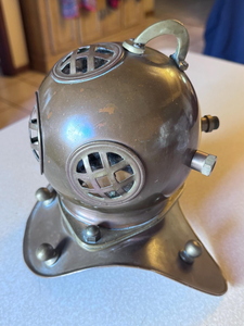 Casco de Buceo de Metal de Latón y Cobre Estilo Antiguo, Casco de Buceador de Aguas Profundas, Decoración Náutica para el Hogar, Oficina, Bar, Hotel - Product Image 3