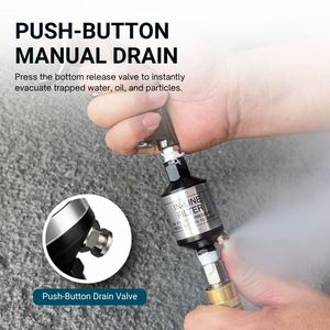 Compact and Durable 1/4" Oil Water Separator for <b>Spray</b> Painting and <b>Air</b> Tools LEMATEC - Product Image 4