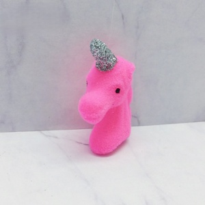 Tête de licorne rose flocage miniature 1in de haut - Product Image 2