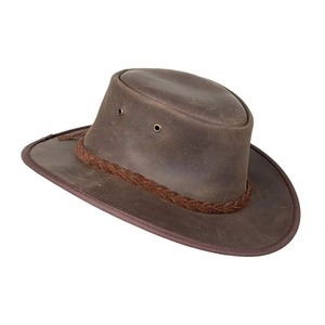 Chapeau de cowboy en cuir artisanal de qualité supérieure, le plus vendu, personnalisable avec votre marque, avec bande réglable, pour l'extérieur, toutes saisons, unisexe - Product Image 3