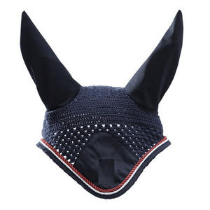 Bonnet anti-mouches en maille crochetée de qualité supérieure pour chevaux de dressage, cavaliers de saut d'obstacles et chevaux d'équitation - Product Image 4