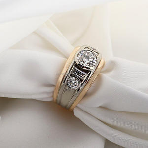 Igi/gia Lab เติบโตวินเทจ14K สีขาวทองแต่งงาน/แหวนหมั้นเพชรตัดแหวนดี unisex สำหรับของขวัญครบรอบปาร์ตี้ - Product Image 3