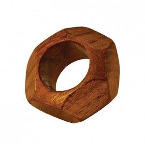 Juego de Anillos para Servilletas de Madera Hechos a Mano, Porta Servilletas de Madera Maciza Natural, Decoración para Mesa de Comedor para Bodas y Fiestas - Product Image 6