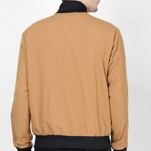 Blouson Bomber Homme Personnalisé en Toile Imperméable avec Col Montant et Logo, Couleurs et Tailles sur Mesure – Vente en Gros - Product Image 3