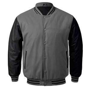 Chaqueta Varsity con Capucha, Estilo Bomber, Unisex, Informal, de Forro Polar, Personalizable, con Botones a Presión - Product Image 5