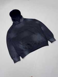 Ensemble de survêtement en molleton délavé unisexe, sweat à capuche oversize et pantalon de jogging, style streetwear, deux pièces - Product Image 2