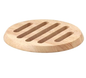 Sous-plat rectangulaire en bois anti-chaleur pour théière, support décoratif de table pour théière et marmite chaude - Product Image 2