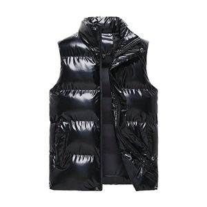 New custom Warm Padded Puffer Vest for Men and Women with Detachable Hood and Personalized Options - Product Image 1