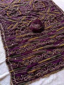 Sari Royal Bandhani Rose Doré, Sari Bandhani Brillant, Sari Perles de Beauté, Sari Rose Doré Magique, Sari Reine Bandhani - Product Image 5