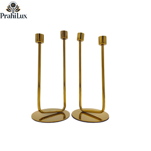 Portavelas de Acero Inoxidable con Recubrimiento PVD de Lujo - Product Image 1