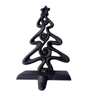Soporte para Calcetines de Navidad de Hierro Fundido, Ganchos Colgantes Vintage de Metal Negro para Chimenea, Suministros de Decoración Navideña al por Mayor - Product Image 2
