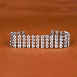 Bracelet de luxe en argent sterling 925 plaqué or rose, avec croix sertie de moissanite, certifié GRA, style hip-hop, motif croix chrétienne - Product Image 2
