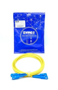 Cable de Fibra Óptica de Grado de Red SC/UPC-SC/UPC-SM-DX-3.0-3M-2, Cable Óptico Dúplex con Revestimiento Amarillo, Monomodo - Product Image 3