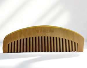 Peigne à barbe classique en bois naturel de qualité supérieure, fabriqué en Inde, avec fonction peigne à poux, pour l'entretien de la barbe et l'usage domestique, artisanat naturel - Product Image 6