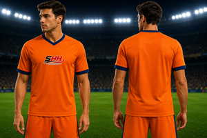 Maillots de football personnalisés de haute qualité, uniforme d'équipe, short de football, impression par transfert thermique, respirant, 100% polyester élastique - Product Image 4