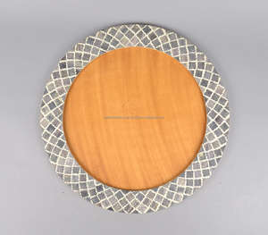 Luxurious Handcrafted MOP <b>Wood</b> Bone Inlay Wall <b>Mirror</b> Customized Decorative <b>Frame</b> for Bathroom Use Good Quality By FWE - Product Image 1