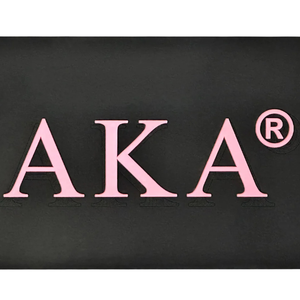 AKA Black Luggage <b>Tag</b> Black PVC Travel Bag <b>Tag</b> with Pink Lettering <b>ID</b> Address Card Holder Suitcase Travel Accessory for Women - Product Image 4