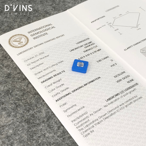 Diamante Cultivado en Laboratorio CVD, Corte Esmeralda, 0.85ct, Color D, VVS2, Suelto, de D'vins Jewels - Product Image 1