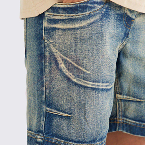 Custom Men Regular Fit Plain Denim Shorts Premium Jean Shorts Wholesale Factory Production - Product Image 5
